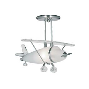 Searchlight Novelty - lampe suspendue - 49 x 47 - 39 cm - argenté