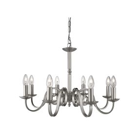 Searchlight Richmond - lustre - Ø 65 x 94 cm - argent satiné