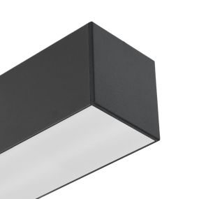 Roi Du Luminaire Line - plafonnier - 178 x 5,3 x 5,3 cm - 51W LED incl. - noir