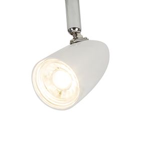 Brilliant Nano - spot en saillie 4L - 78,5 x 11,6 x 16 cm - 4 x 4W LED incl - blanc / chrome