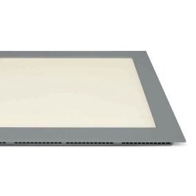 ONE Light Square Recessed Panels - plafonniers encastrés - 30 x 30 x 2,2 cm - 30W LED incl. - IP40 - gris - couleur de lumière blanc chaud