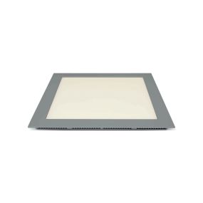 ONE Light Square Recessed Panels - plafonniers encastrés - 30 x 30 x 2,2 cm - 30W LED incl. - IP40 - gris - couleur de lumière blanc chaud