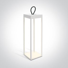 ONE Light Rechargeable Path Light - lampe de table - 15 x 15 x 50 cm - 2.2W dimmable LED incl - IP65 - blanc