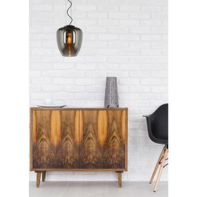 Lucide Florien - lampe suspendue - Ø 28 x 161 cm - fumé