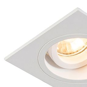 Zuma Line Chuck DL square - spot encastré - 92 x 92 mm, Ø 80 mm taille d'encastrement - blanc