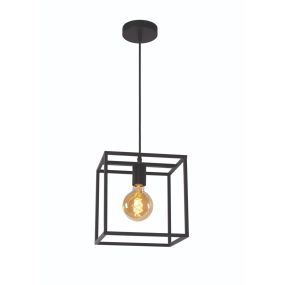 Roi Du Luminaire Achille - lampe suspendue - 25 x 25 x 155 cm - noir (action !)