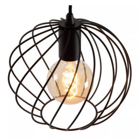 Lucide Danza - lampe suspendue - Ø 25 x 150 cm - noir