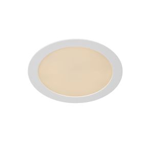 Lucide Brice Round - spot à encastrer - Ø 240 mm, Ø 223 mm à encastrer - 15W LED dimmable incl. - IP40 - blanc