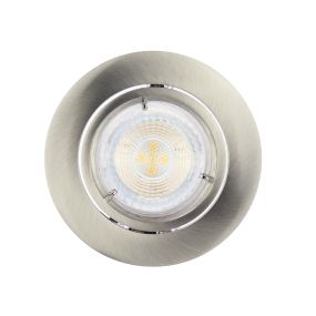 Nordlux Pavonis - spot encastré - Ø 85 mm, Ø 72 mm encastré - 5,5W LED dimmable incl. - nickel