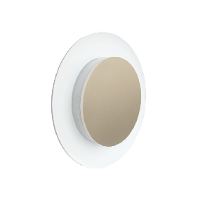 Century Italia Push & Go - applique et plafonnier - Ø 22,8 x 4 cm - 20W LED incl. - IP65 - blanc avec or