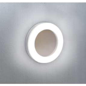 Century Italia Omnia - applique et plafonnier - Ø 19 x 4,1 cm - 6W LED incl. - IP65 - blanc avec or