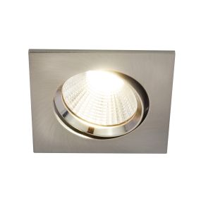 Nordlux Dorado - set de 3 - 85 x 85 mm, Ø 72 mm encastrable - 5,5W LED dimmable incl. - nickel