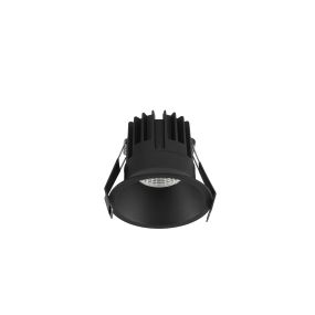 Nova Luce Luela - spot encastré - Ø 85 mm - taille d'encastrement 75 mm - 13W LED incl. - noir - 3000K