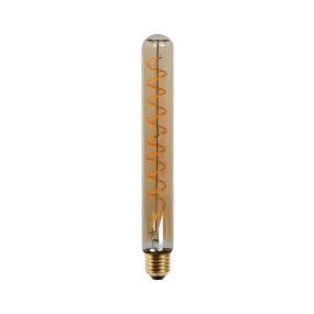 Lucide Ampoule à filament LED -Ø 3,2 x 25 cm - E27 - 5W dimmable - 2200K -ambre