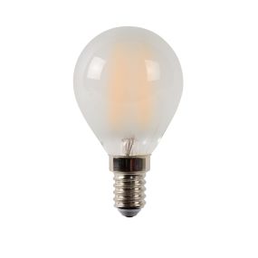 Lucide Ampoule à filament LED - Ø 4,5 x 7,7 cm - E14 - 4W dimmable - 2700K - albâtre