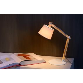 Lucide Olly - lampe de bureau - 68 cm - blanc