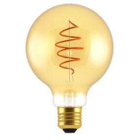 Nordlux Lampe à incandescence LED - Ø 12,5 x 17,8 cm - E27 - 5W dimmable - 2200K - ambre