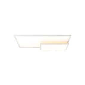 Brilliant Bility - plafonnier - 62 x 46,5 x 7,4 cm - 36W easyDim LED incl - blanc