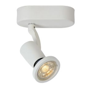 Lucide Jaster 1 - spot en saillie - 6 x 15,5 x 11,7 cm - 5W LED incl. - blanc