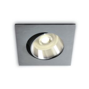 ONE Light Square Clip In - spot encastré - 84 x 84 mm, Ø 72 mm encastrable - aluminium