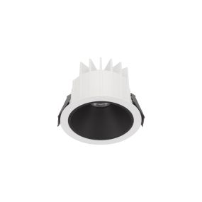 Nova Luce Brady - spot encastré - Ø 10 x 7,5 cm - Ø 90 mm encastré - 10W LED incl. - IP67- blanc avec noir