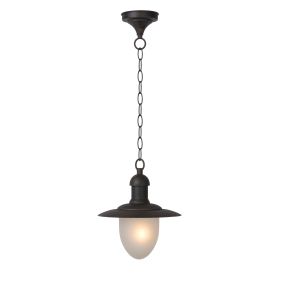 Lucide Aruba - lampe suspendue - Ø 25 x78 cm - IP44 - brun rouille