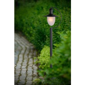 Lucide Aruba - lampe de jardin - 29,5 x 25 x 110 cm - IP44 - brun rouille