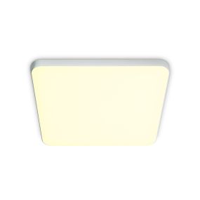 ONE Light Floating Square Panels - plafonnier - 16 x 16 x 1 cm - 14W LED incl. - blanc - couleur de lumière blanche