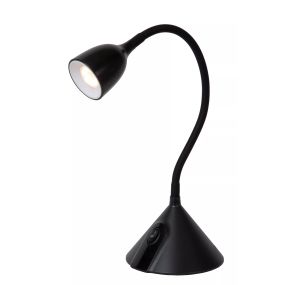 Lucide Milo - lampe à poser - Ø 12,8 x 50 cm - 3,2W LED incl. - noir