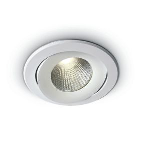 ONE Light COB Retro Downlights - spot encastré - Ø 138 mm, Ø 125 mm taille d'encastrement - 20W LED incl - blanc - couleur de lumière blanche