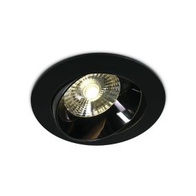 ONE Light Dark Mirror Reflector - spot encastré - Ø 160 mm, Ø 140 mm encastrable - 20W LED incl. - noir