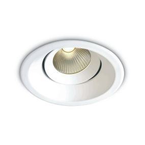 ONE Light 12W COB Dark Light - spot encastré - Ø 105 mm, Ø 90 mm encastré - 12W LED dimmable incl. - blanc