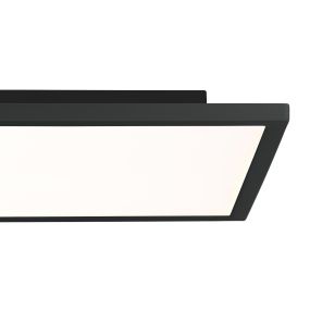 Brilliant Ceres - plafonnier - 25 x 25 x 4 cm - 10W LED incl - blanc et noir sable