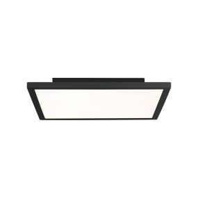 Brilliant Ceres - plafonnier - 25 x 25 x 4 cm - 10W LED incl - blanc et noir sable