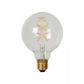 Lucide Ampoule à filament LED - Ø 9,5 x 13,8 cm - E27 - 4,9W dimmable - 2700K - transparent