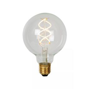 Lucide Ampoule à filament LED - Ø 9,5 x 13,8 cm - E27 - 4,9W dimmable - 2700K - transparent