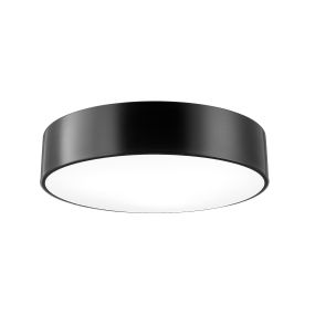 Nova Luce Finezza - plafonnier - Ø 45 x 11 cm - noir