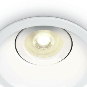 ONE Light Dark Light Round Spots - spot encastré - Ø 104 mm, Ø 95 mm encastrable - blanc