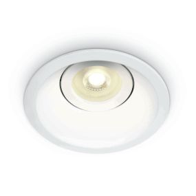 ONE Light Dark Light Round Spots - spot encastré - Ø 104 mm, Ø 95 mm encastrable - blanc