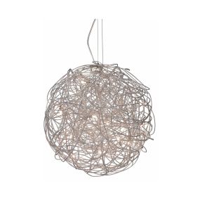 Artdelight Draga - lampe suspendue - Ø 50 cm - 10 x 14W halogène incl - acier mat