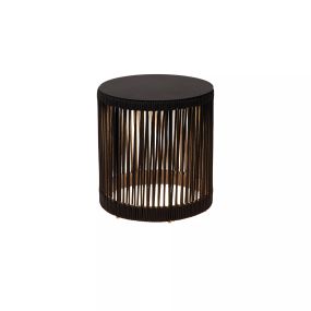 Lucide Pingi - lampadaire rechargeable - Ø 33,5 x 36,5 cm - 3 niveaux de gradation - IP44 - noir
