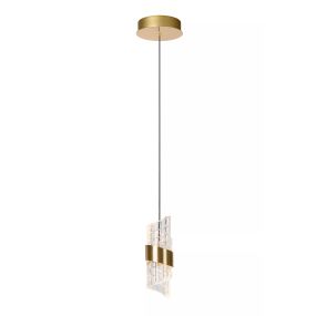 Lucide Kligande - lampe suspendue - Ø 13 x 150 cm - 9W LED incl - or