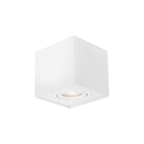 Nova Luce Rende - spot en saillie - 8 x 8 x 9 cm - blanc