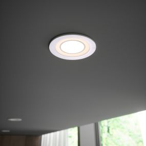 Nordlux Clyde 8 - spot encastré - Ø 82 mm, Ø 65 mm taille d'encastrement - 3 étapes fonction Moodmaker - 5,5W LED incl. - 4000K - blanc