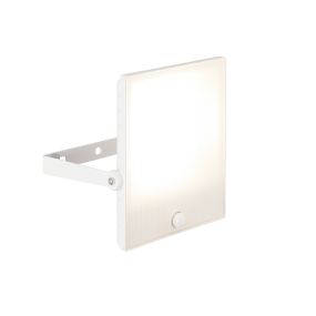 Brilliant Dryden - spot avec détecteur de mouvement - 22,5 x 17 x 29,8 cm - 50W LED incl - IP65 - blanc mat