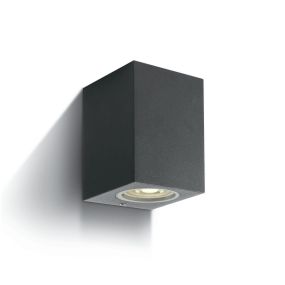 ONE Light GU10 Outdoor Cube Lights - appliques d'extérieur - 7 x 7,7 x 10 cm - IP65 - anthracite