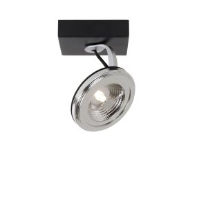 Lucide Xentrix 1 - spot en saillie - 9 x 18,5 x 11 cm - 12W LED dimmable incl. - noir