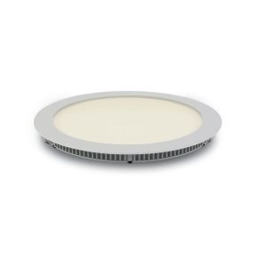 ONE Light Round Recessed Panels - plafonniers encastrés - Ø 22,3 x 2,2 cm - 18W LED incl. - IP40 - blanc - couleur de lumière blanc froid