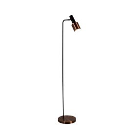 Searchlight Denmark - lampadaire - 147 cm - cuivre antique