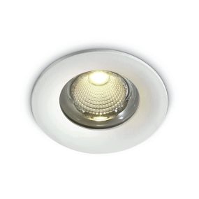 ONE Light Gamme Extérieur/Salle de bains - spot encastré - Ø 90 mm, Ø 82 mm encastré - 10W LED incl. - IP65 - blanc - couleur de lumière blanc chaud